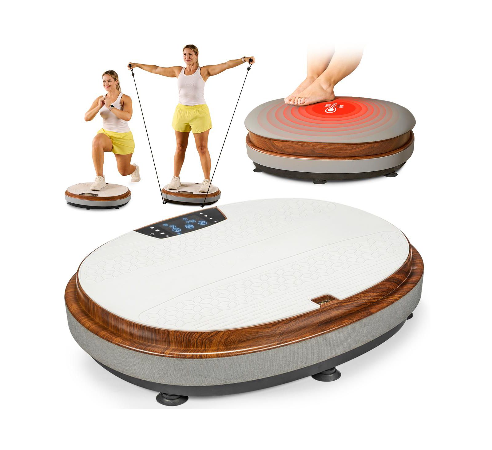 LifePro Vibration Plate Machines - Full Body Workout & Recovery, Silent Oscillating Vibration Plate for Fat Burn, Muscle Toning & Circulation