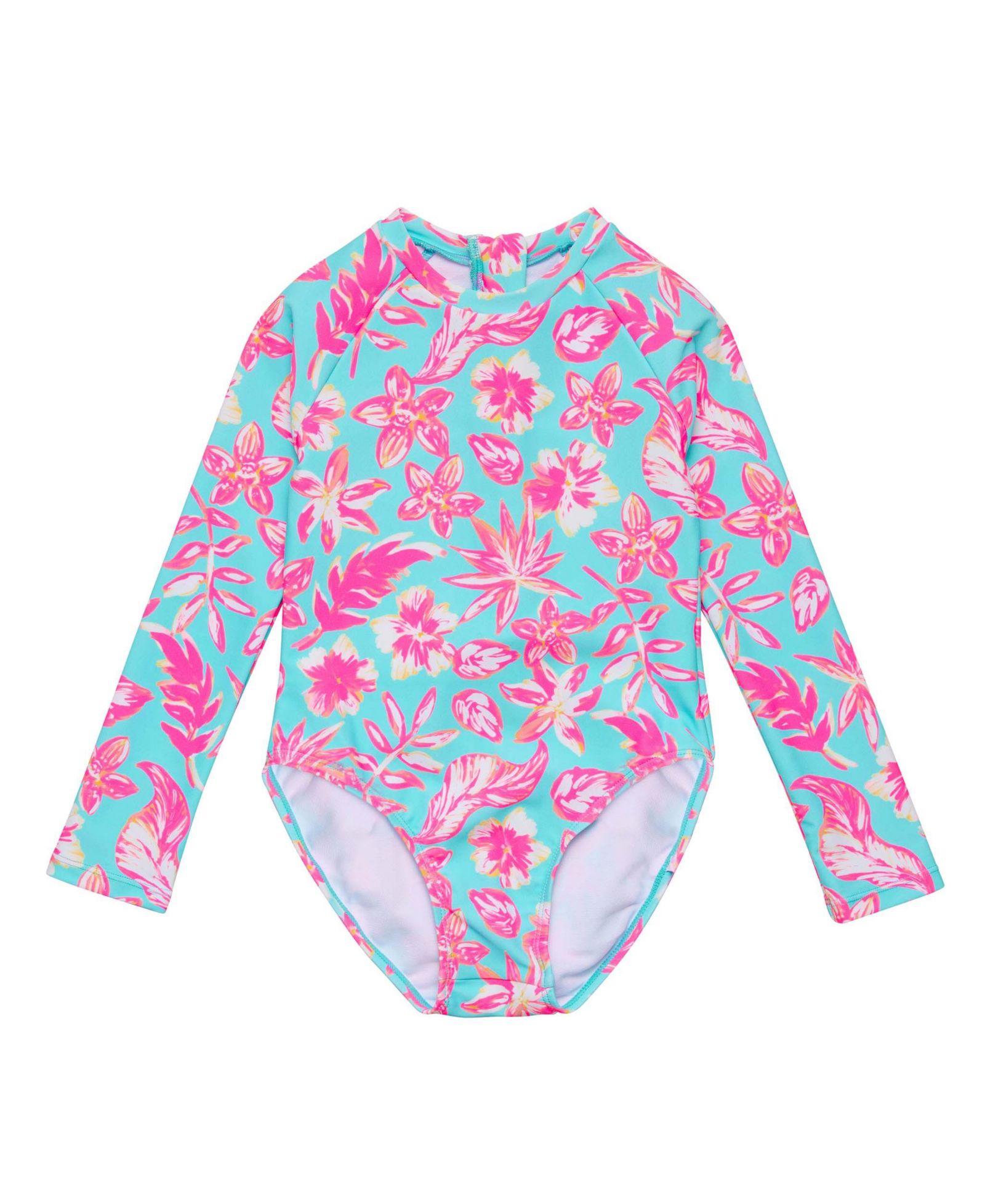 Слитный комбинезон Snapper Rock Big Girls Tropical Glow Recycled LS Surf Suit