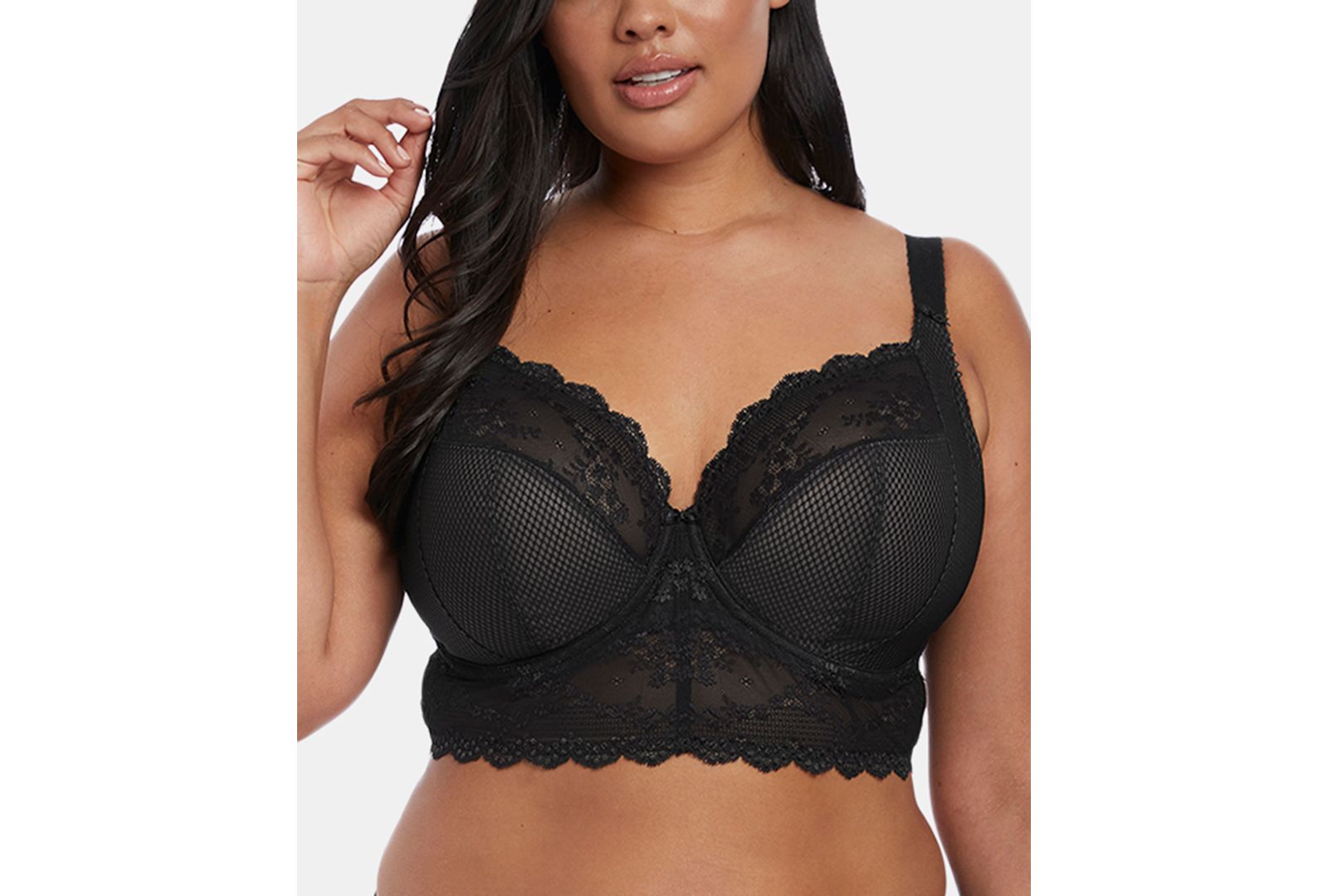 Elomi Full Figure Charley Lace Underwire Longline Bra EL4381, Online Only