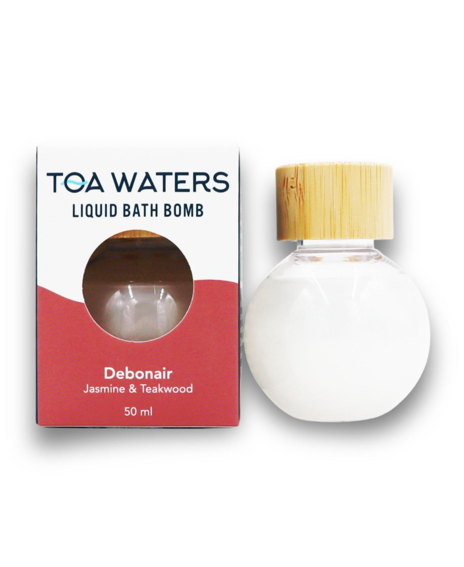 TOA Waters Дебонэр жидкая бомбочка для ванны Jasmine and Teakwood, 50 ml