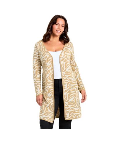 Avenue Женский кардиган Plus Size Open Front Sweater