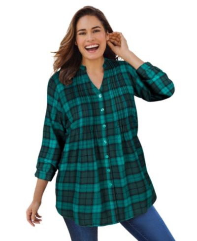 Rich jade plaid