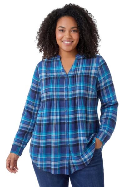 Bright cobalt plaid