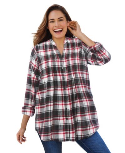 Black red plaid
