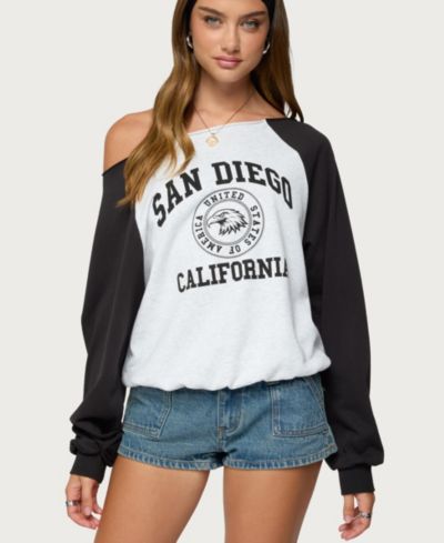 Edikted Женский свитшот San Diego с открытыми плечами