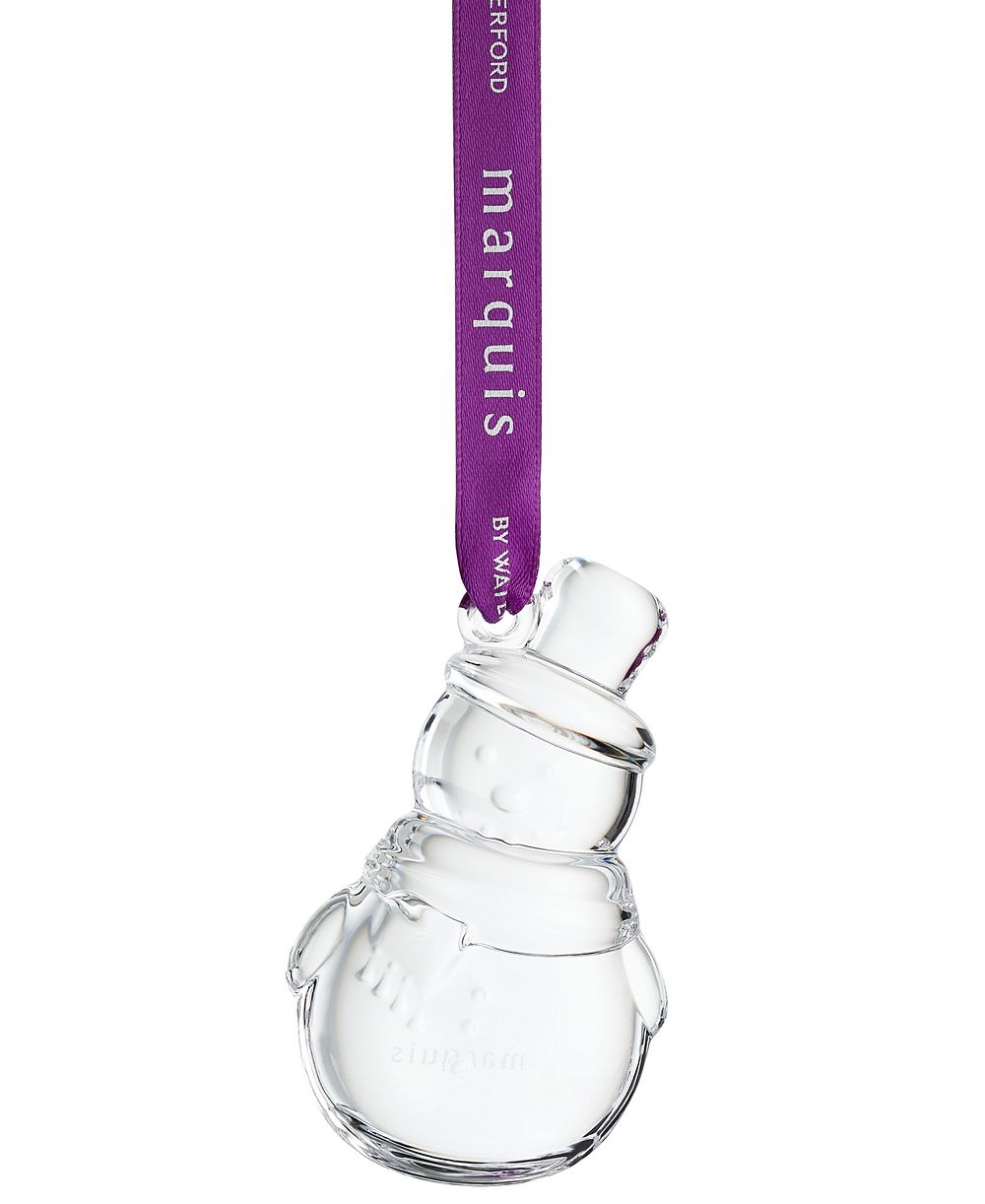 marquis by waterford хрустальная новогодняя игрушка снеговик
