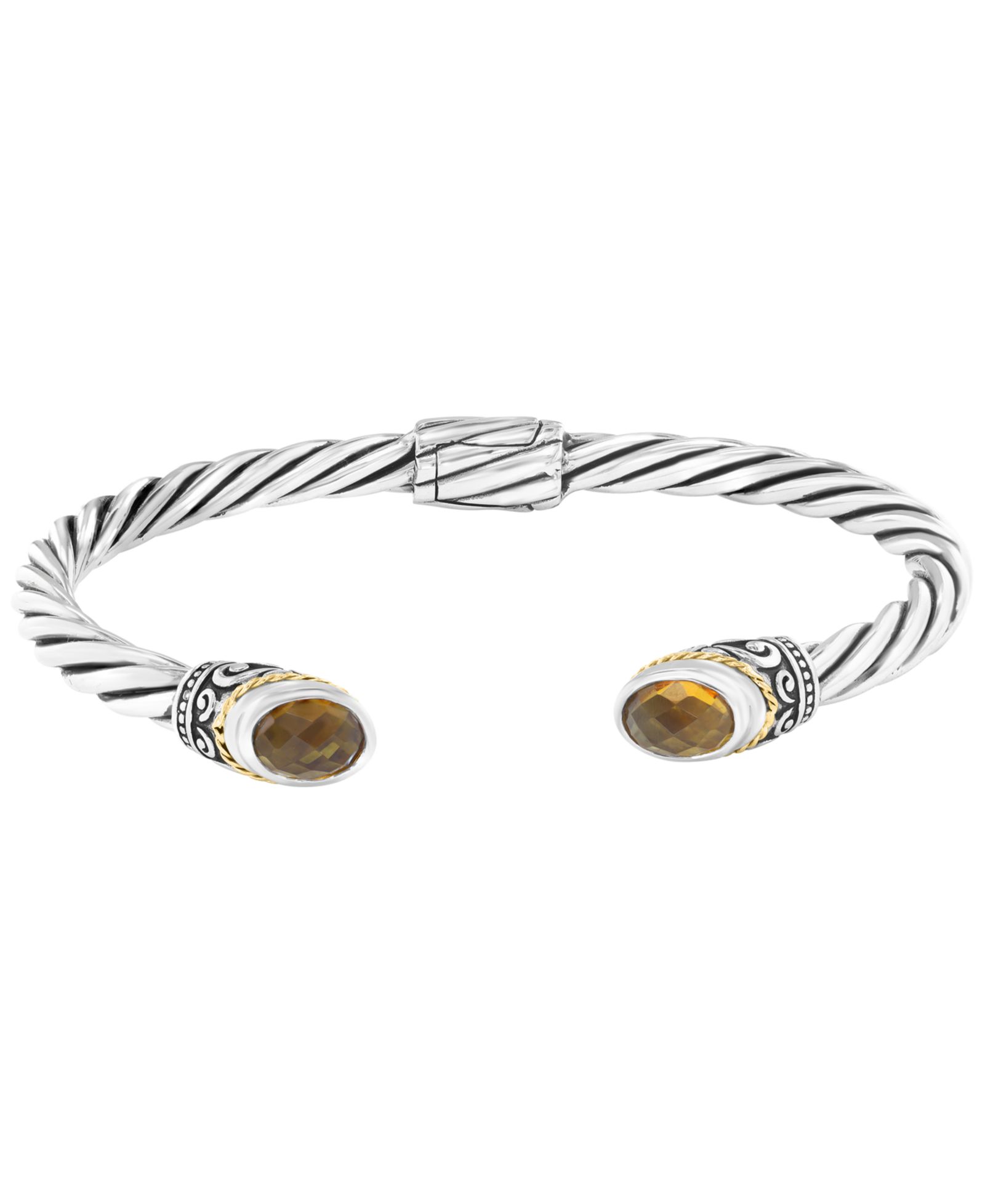 EFFY Collection Citrine Bangle Bracelet (2-1/10 ct. t.w.) in Sterling Silver