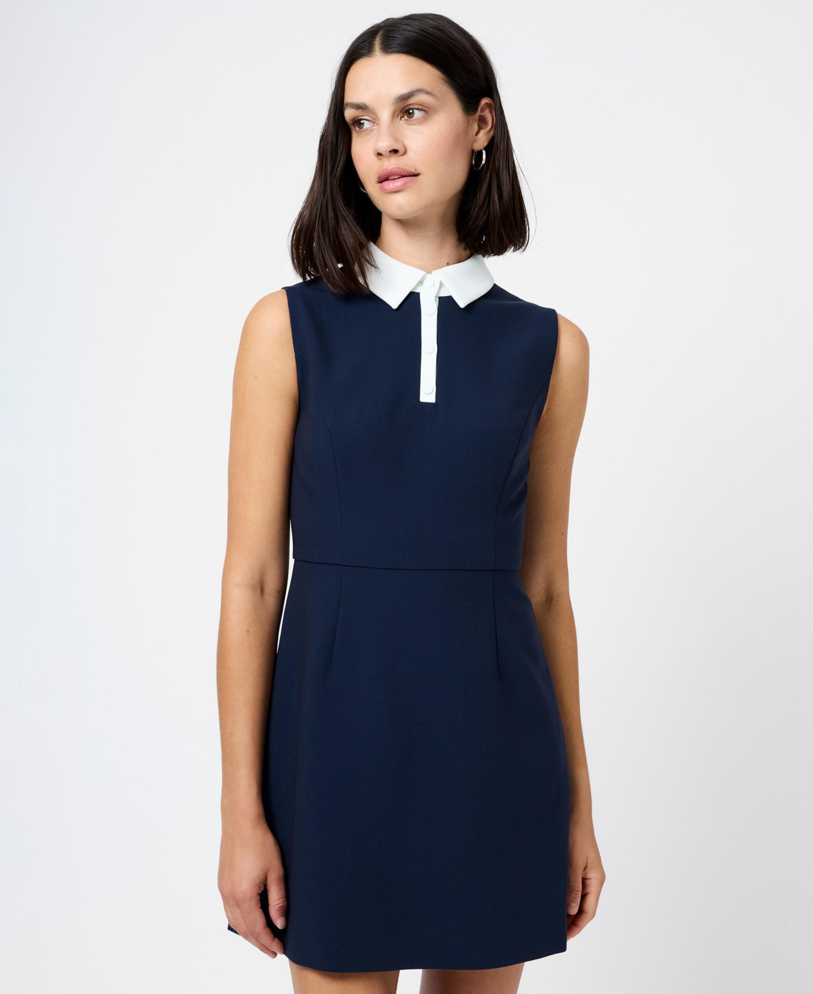 Женское мини-платье French Connection Sleeveless Collared