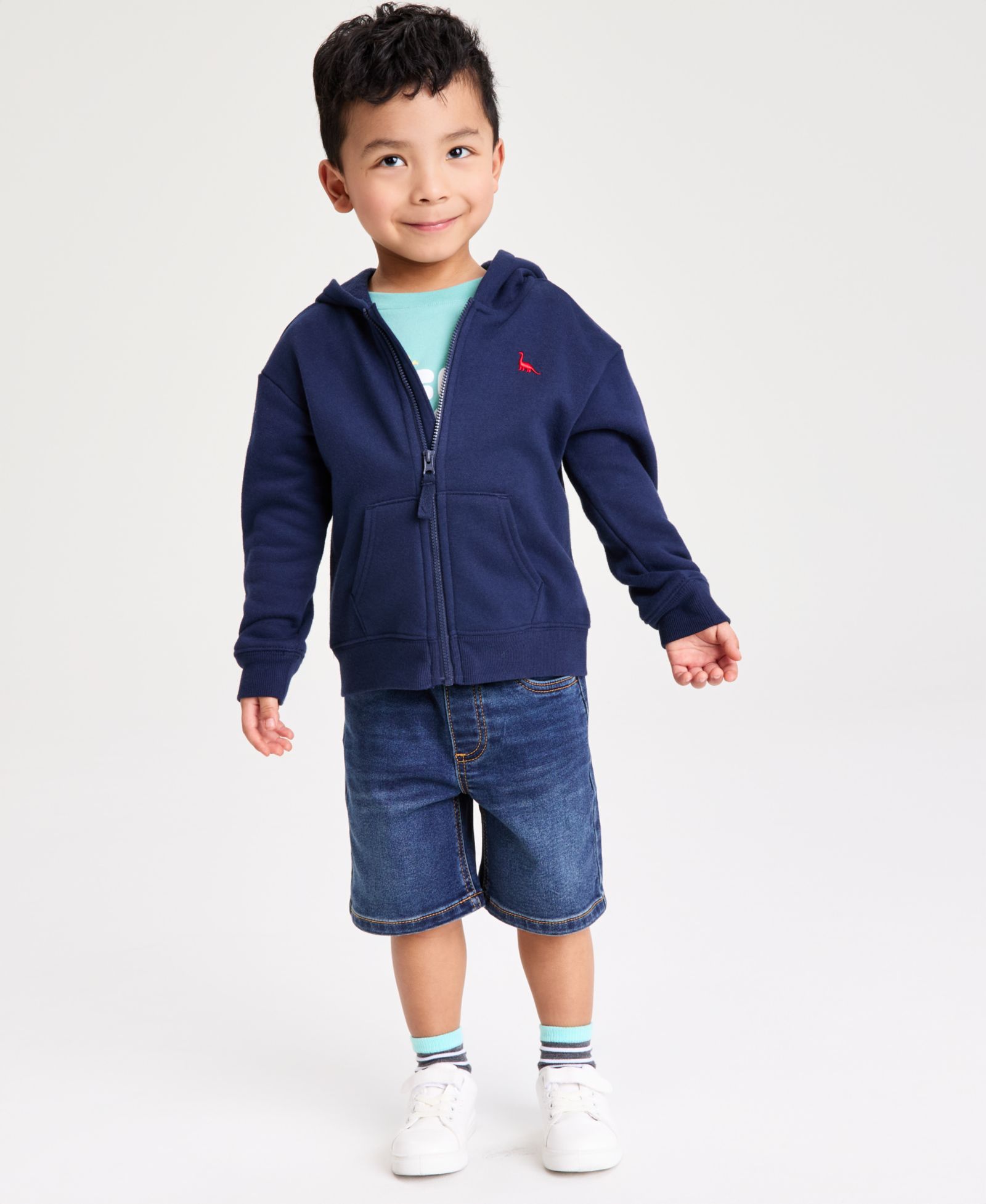 Детский флисовый худи Epic Threads Boys' Toddler 12M-5T Zip-Up