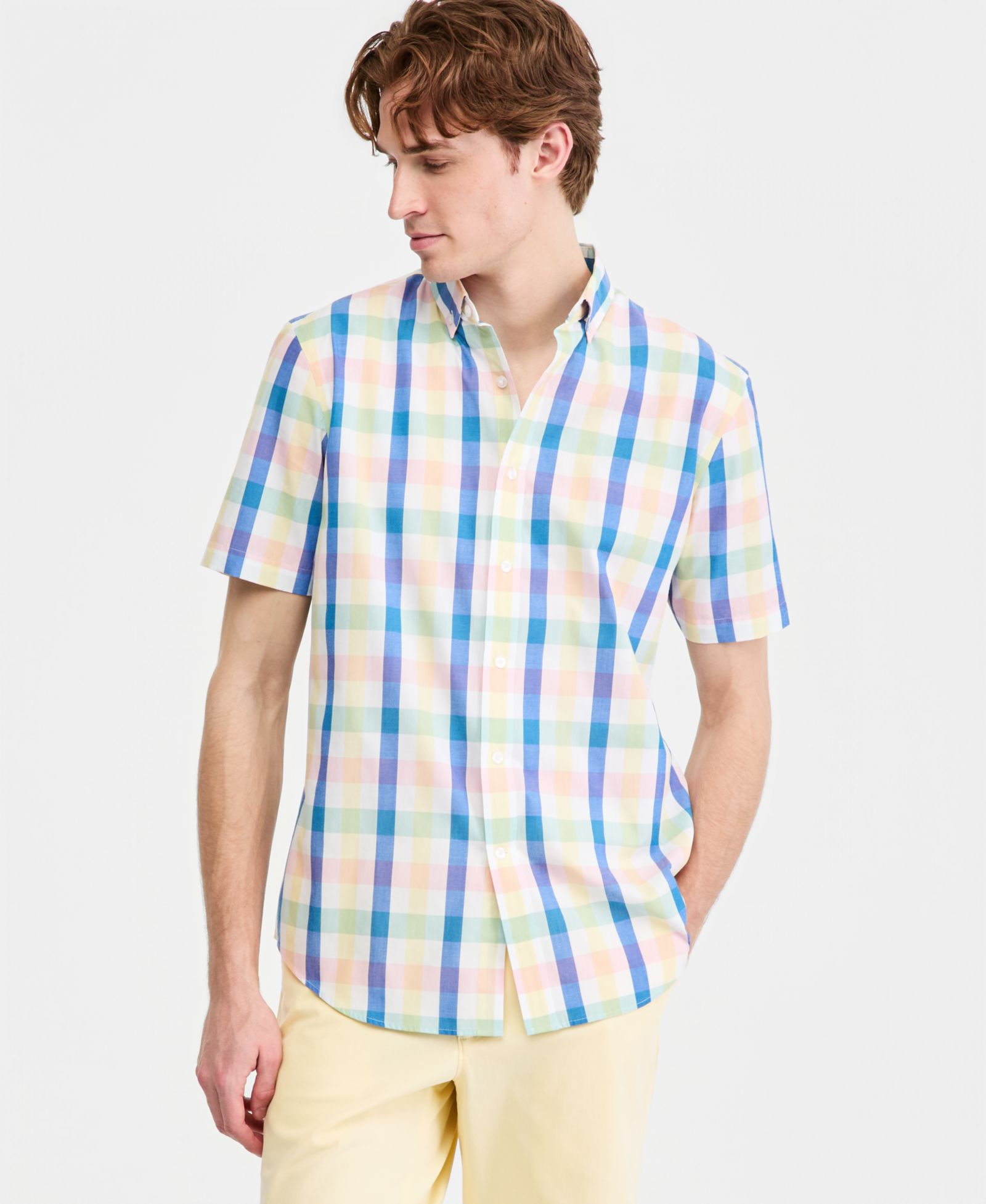Club Room Men's Printed Short-Sleeve Shirt, Macy's Exclusive