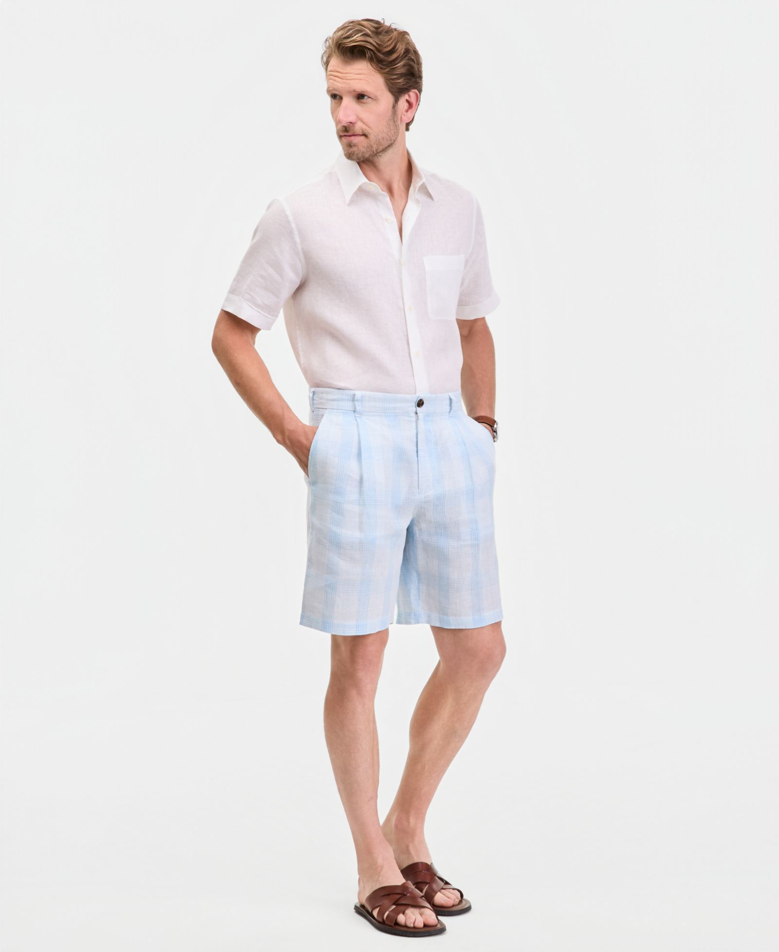 Мужские шорты Club Room Linen Pleated