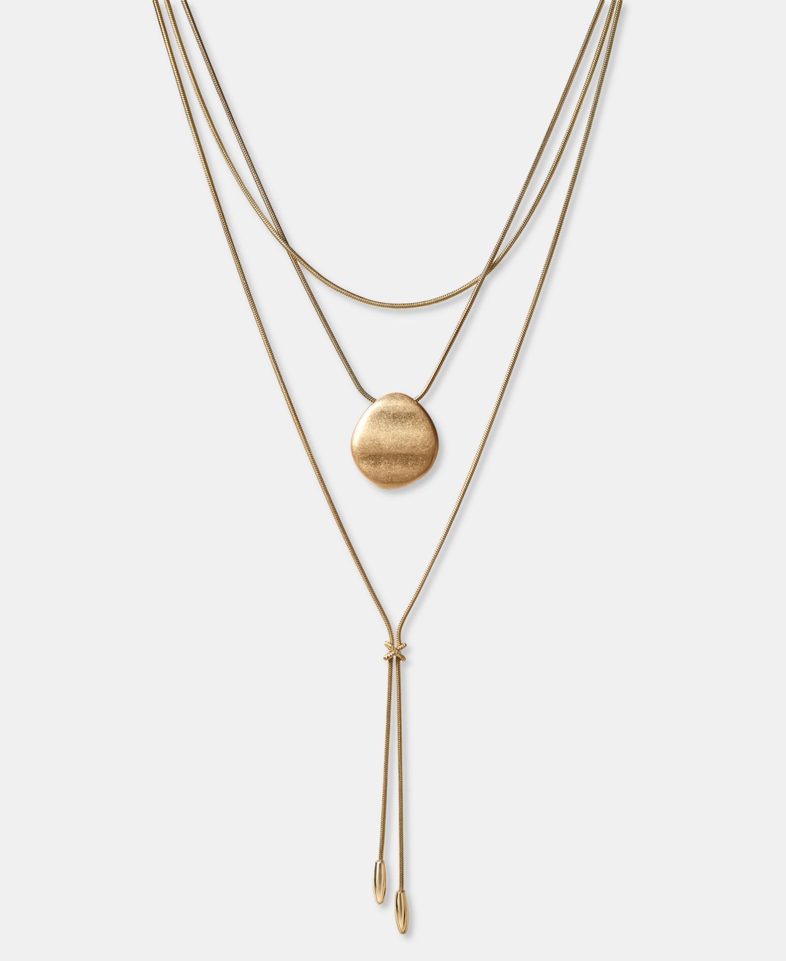 Style & Co Disc & Tassel Layered Lariat Necklace, 18" + 3" extender, Macy's Exclusive