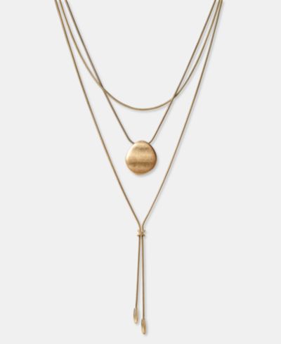 Ожерелье Style & Co Disc & Tassel Layered Lariat, 18" + 3" удлинитель