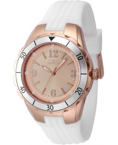 Invicta Women's 48853 Angel Quartz PC21 Rose Gold Dial Watch
