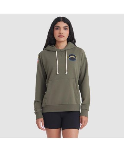 Женское худи Nike Women's Olive Los Angeles Chargers 2025 Salute to Service Sideline Standard Issue Dri-FIT