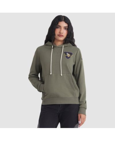 Женское худи Nike Olive Minnesota Vikings 2025 Salute to Service Dri-FIT