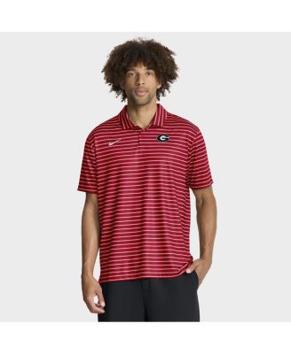Nike Мужская красная спортивная рубашка-поло Georgia Bulldogs 2025 Coaches Premium Tour Stripe Dri-FIT