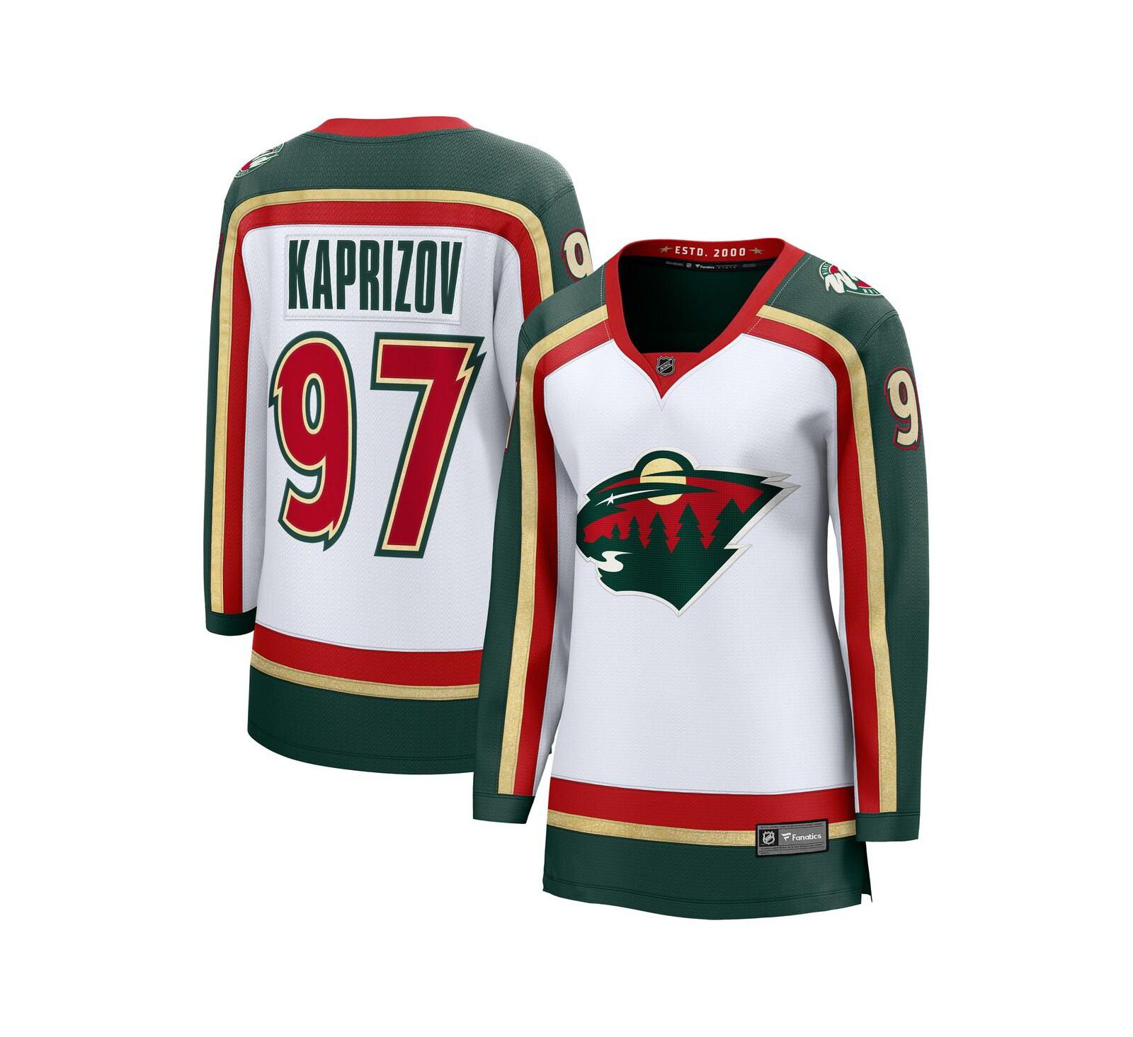 Fanatics Женская джерси Kirill Kaprizov White Minnesota Wild 25th Anniversary Breakaway Player
