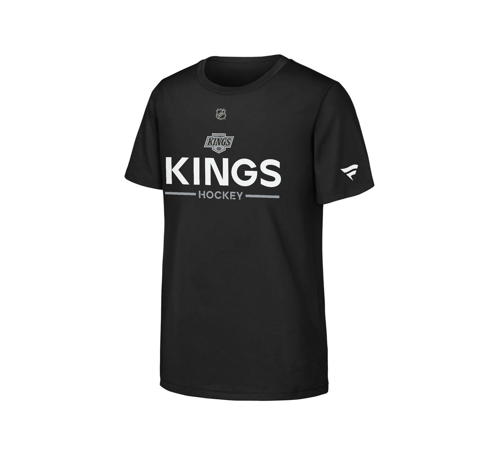 Футболка Fanatics Big Boys and Girls Black Los Angeles Kings Authentic Pro Wordmark
