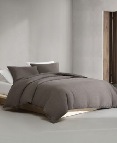 Calvin Klein Melange Flannel 3-Pc. Duvet Cover Set, King