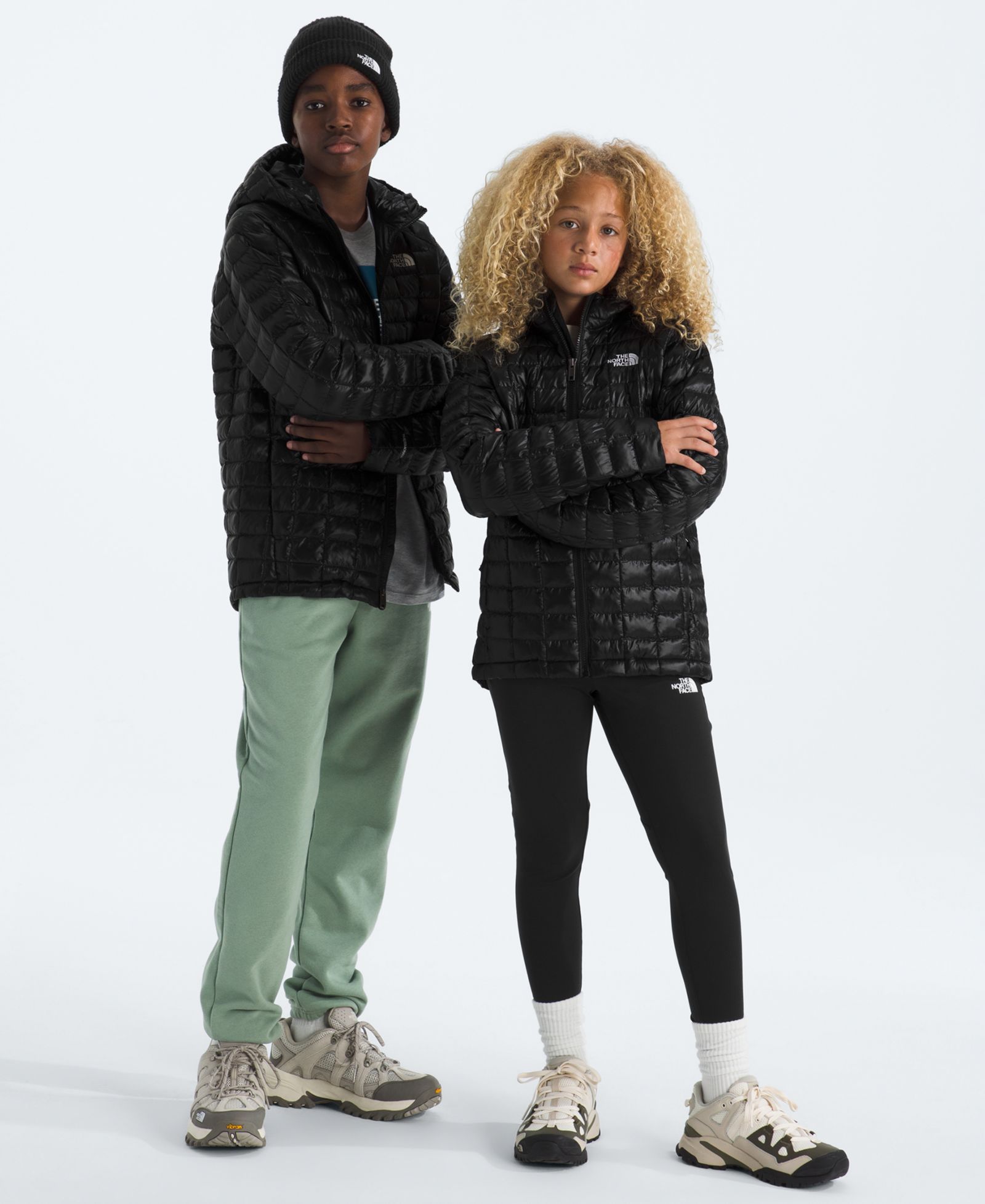 The North Face Куртка с капюшоном на длинный рукав для мальчиков и девочек