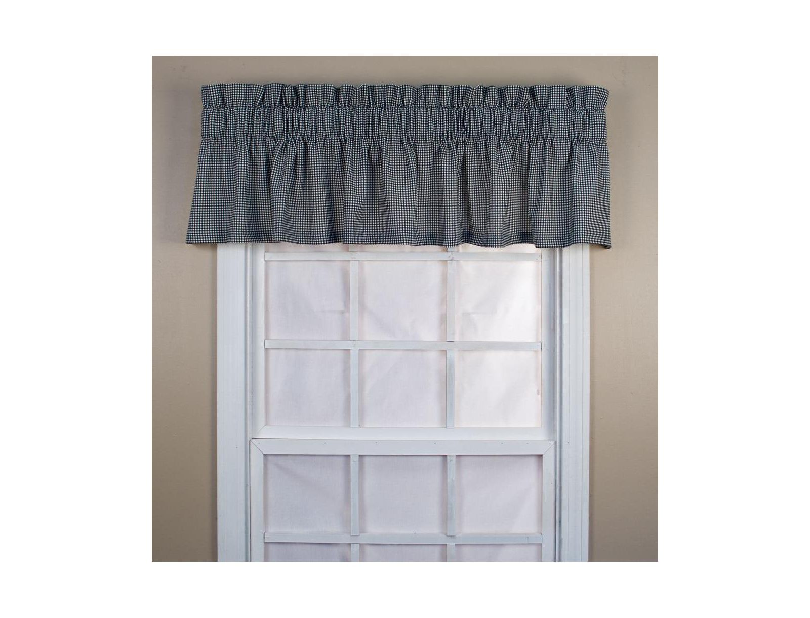Занавеска Ellis Curtain Logan Check High Quality Water Proof Room Darkening Blackout Tailored Window Valance