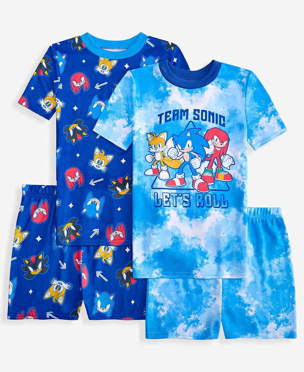 Пижама Sonic Boys' 4-10 Hacci 4-Piece Set