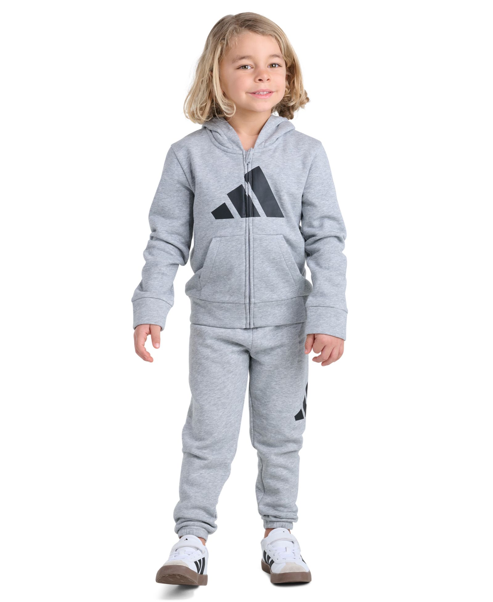 adidas Boys' 2T-7 Full-Zip Jacket and Joggers, 2-Piece Set