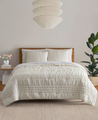 Комплект постельного белья UGG® Devon Tide Ruched 3-Pc. Quilt Set King