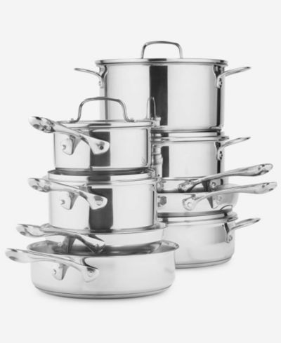 The Cellar Stainless Steel 14-Piece Cookware Set, Macy's Exclusive