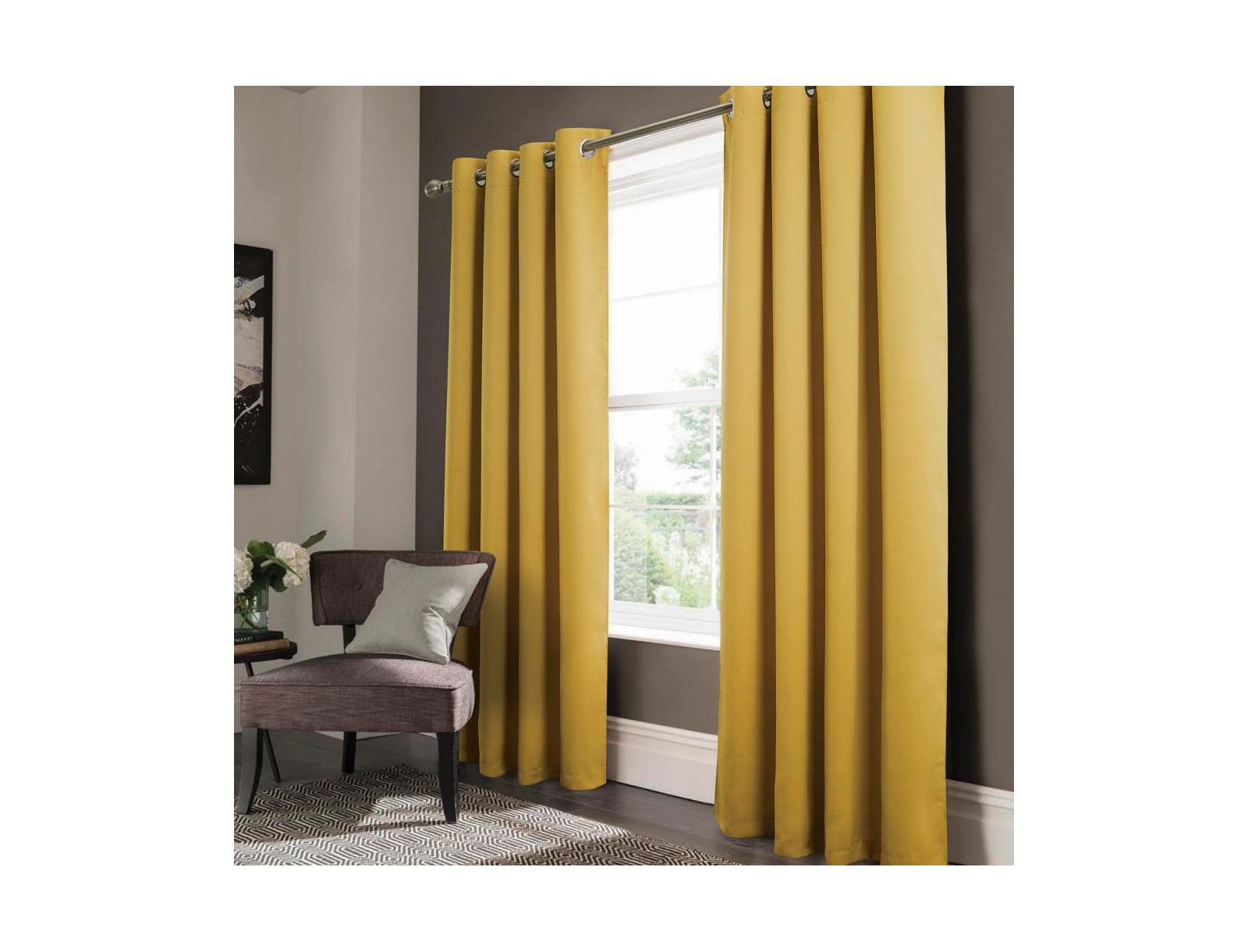 Штора Olivia Gray Anchorage Blackout Grommet Single Panel - 54x90"