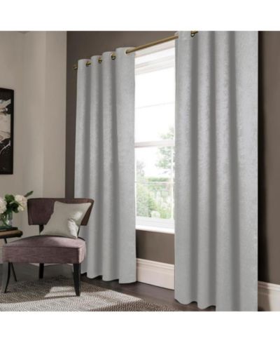 Olivia Gray Lina Matte Embossed Blackout Grommet Single Panel
