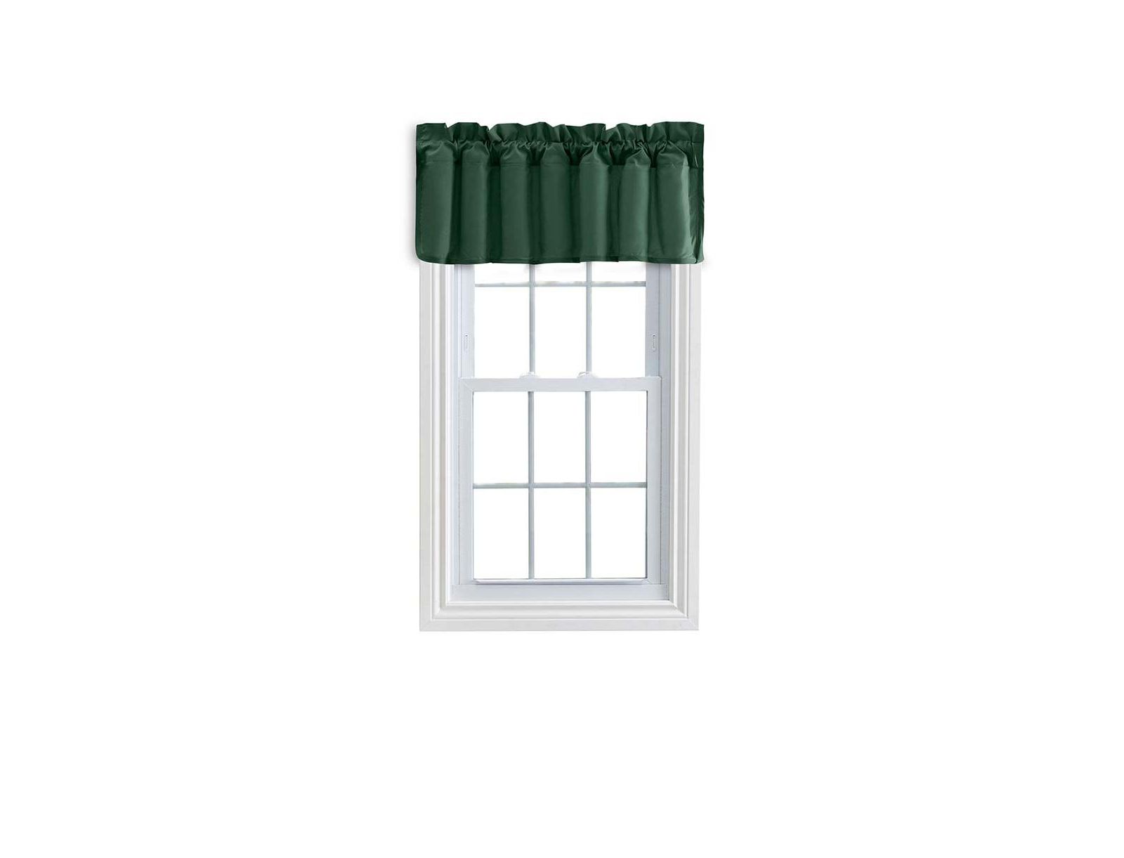 Ellis Stacey 3"Rod Pocket High Quality Fabric Solid Color Window Lined Filler Valance 42"x13" Harvest