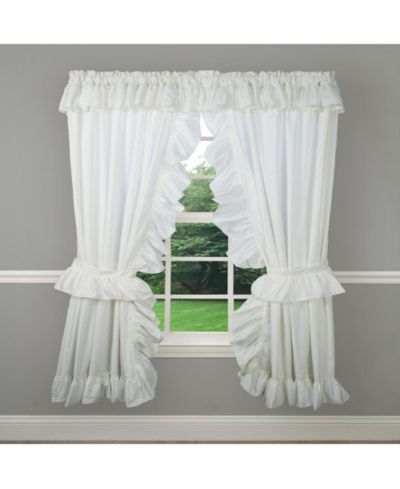 Комплект штор Ellis Curtain 2-Piece Ruffled Priscilla 80x63" Natural