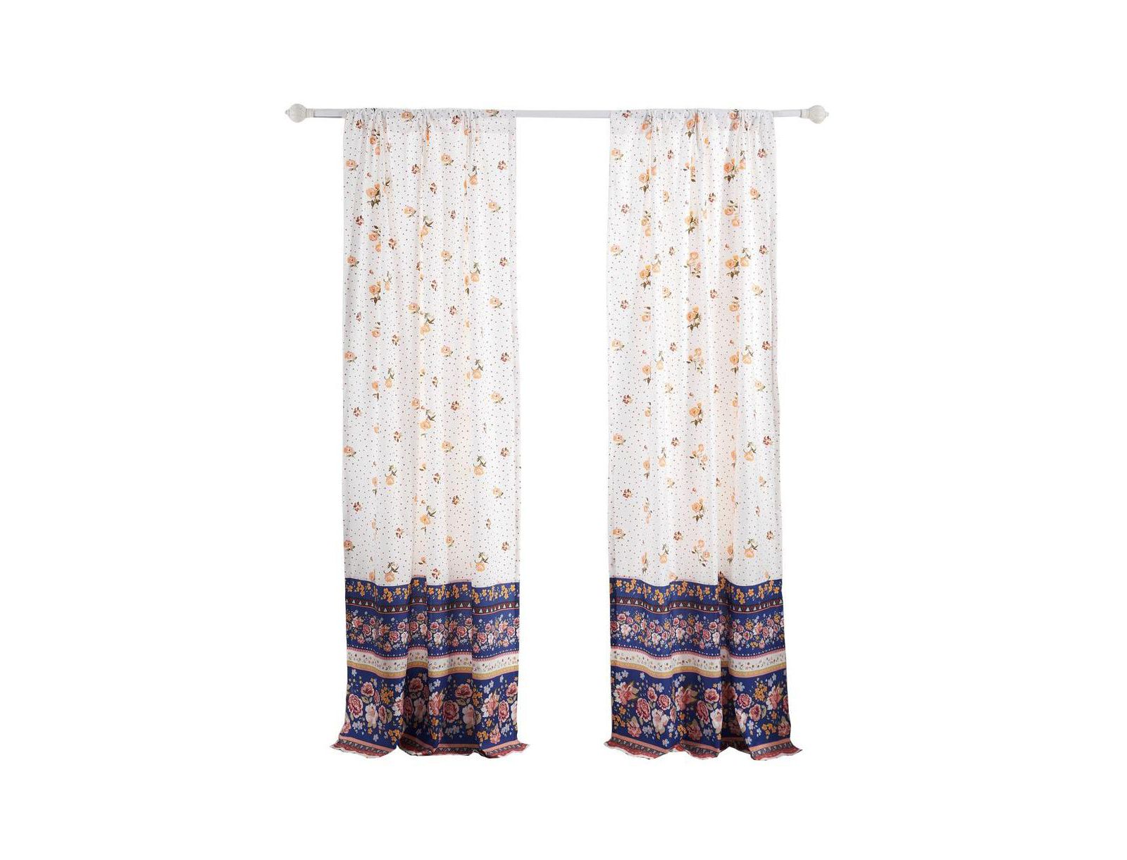 Парные оконные панели Greenland Home Fashions Marsha, синие, 42x84"