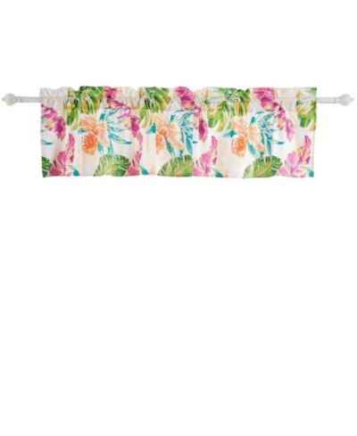Занавеска для окна Greenland Home Fashions Tropics 84x16", Coral
