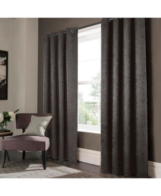 Olivia Gray Lynx матовые шторы Blackout с люверсами - Black
