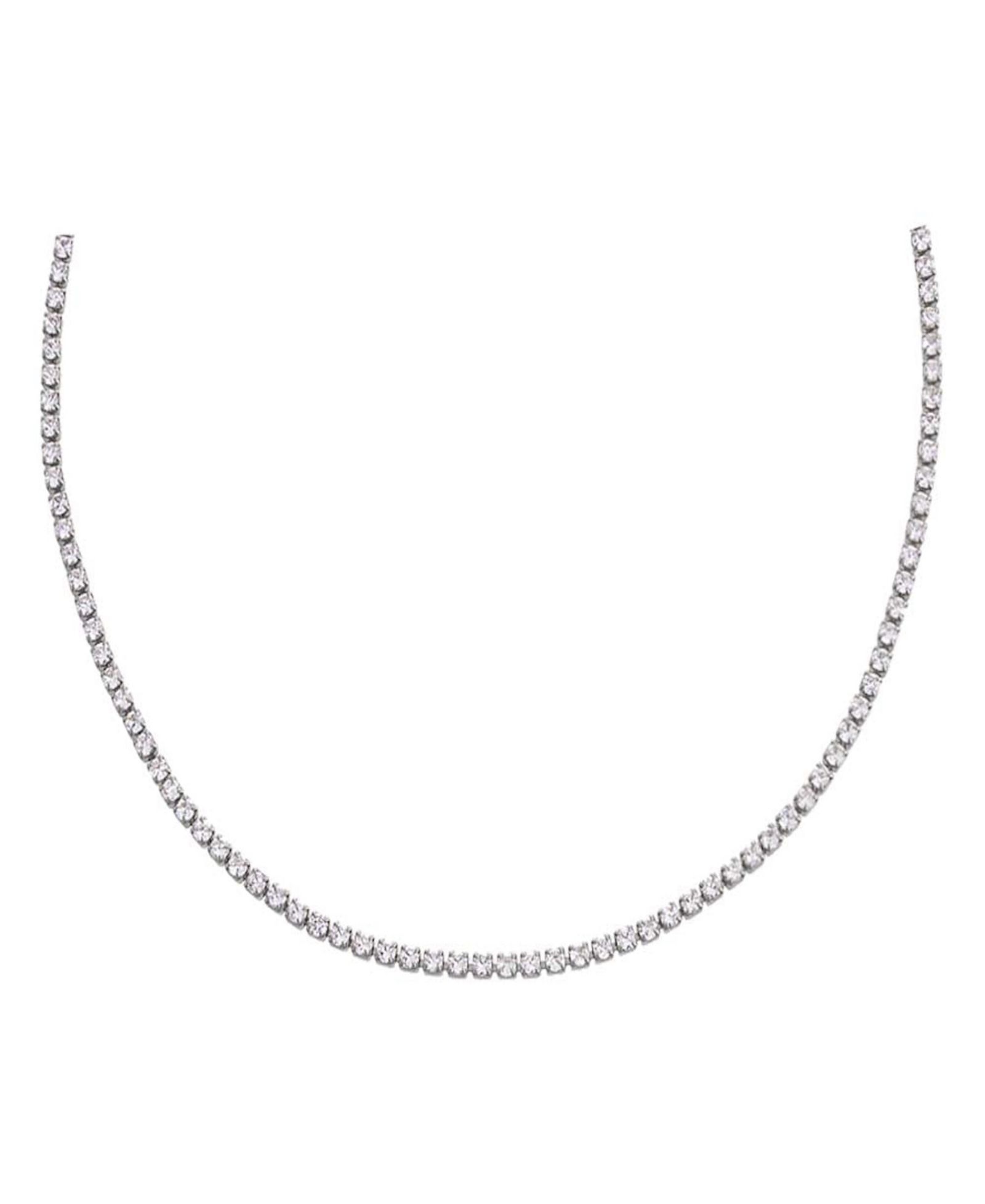 by Adina Eden Thin Gold Plated Tennis Choker