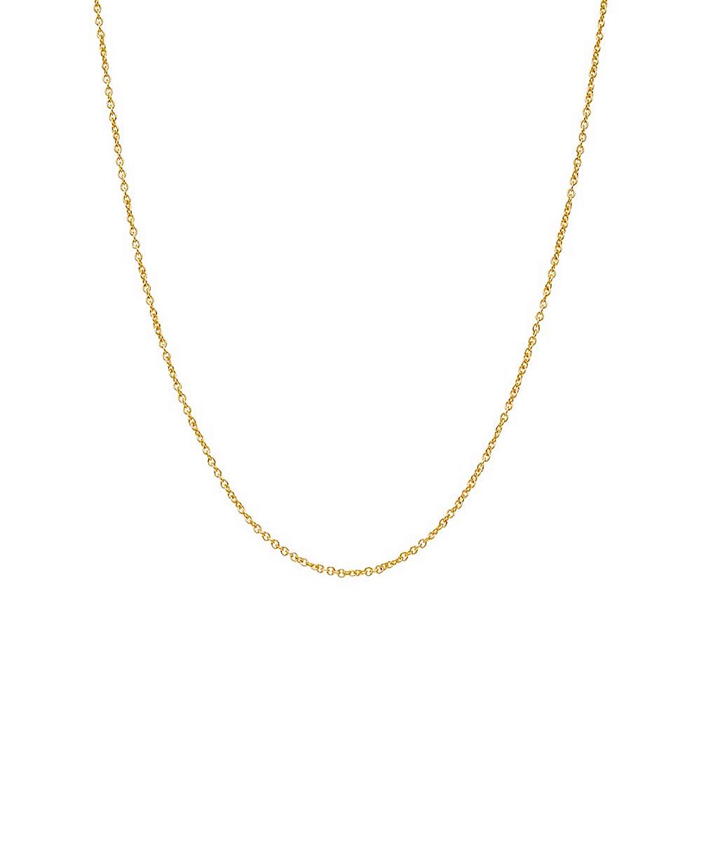 Цепочка Adina Eden Dainty Gold Plated Cable Chain Necklace