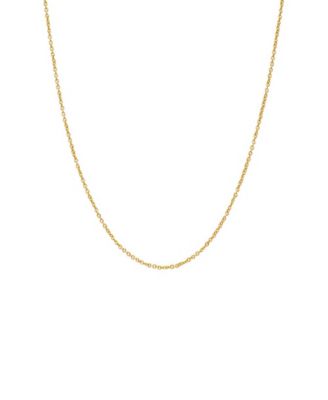 by Adina Eden Dainty Gold Plated Cable Chain Necklace