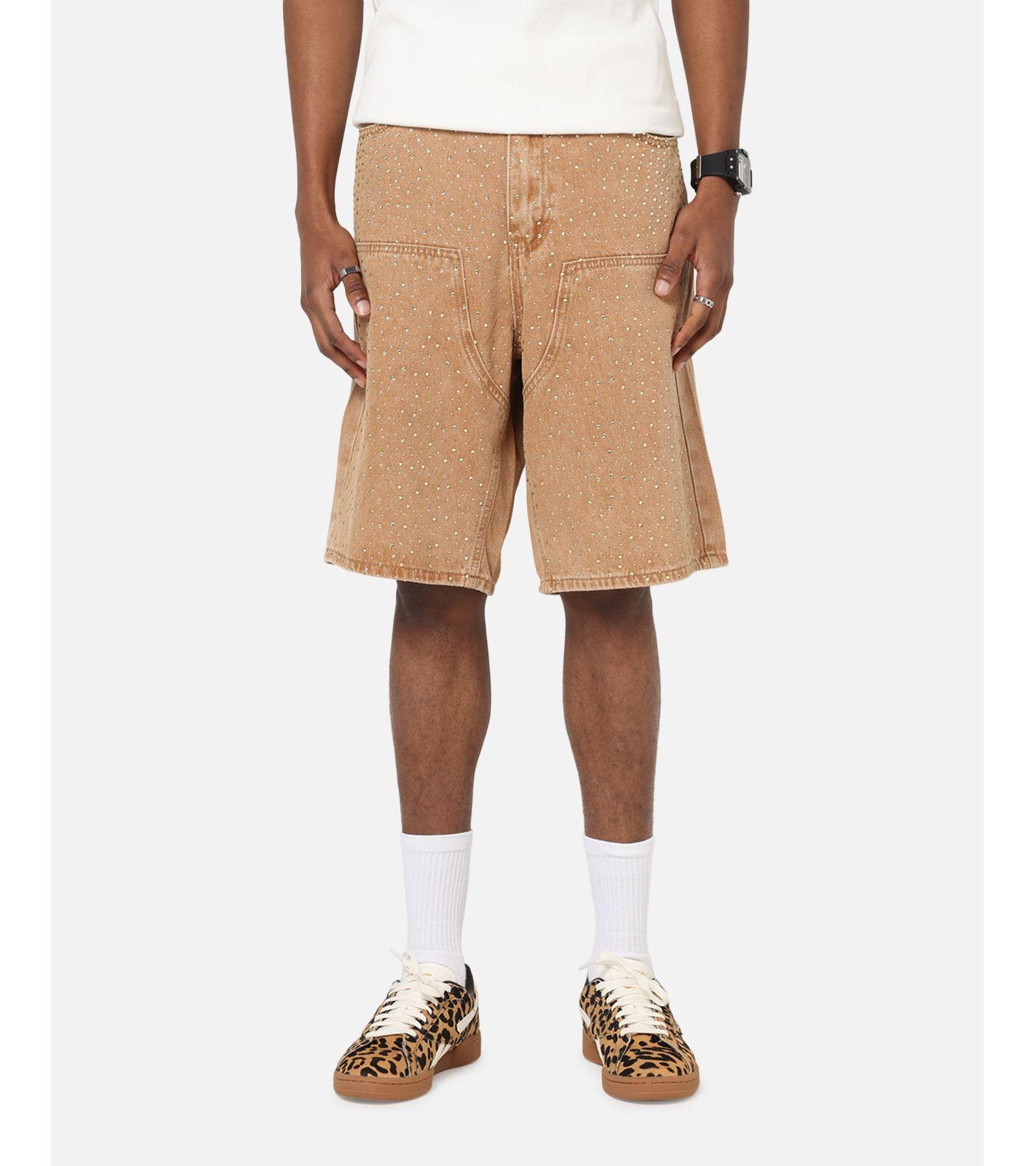 XXIII Men's Men Diamond Buckle Back Jorts Shorts