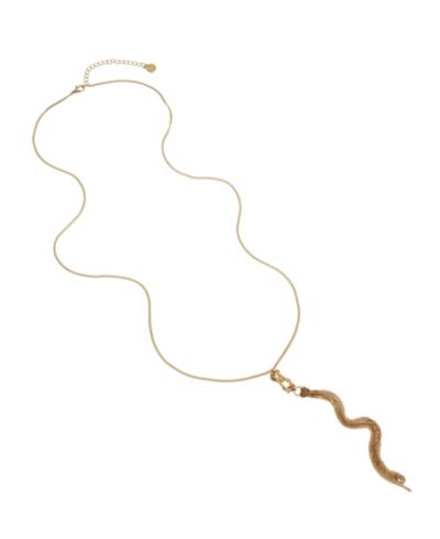 Золотая цепочка Steve Madden Gold Signature Logo Y