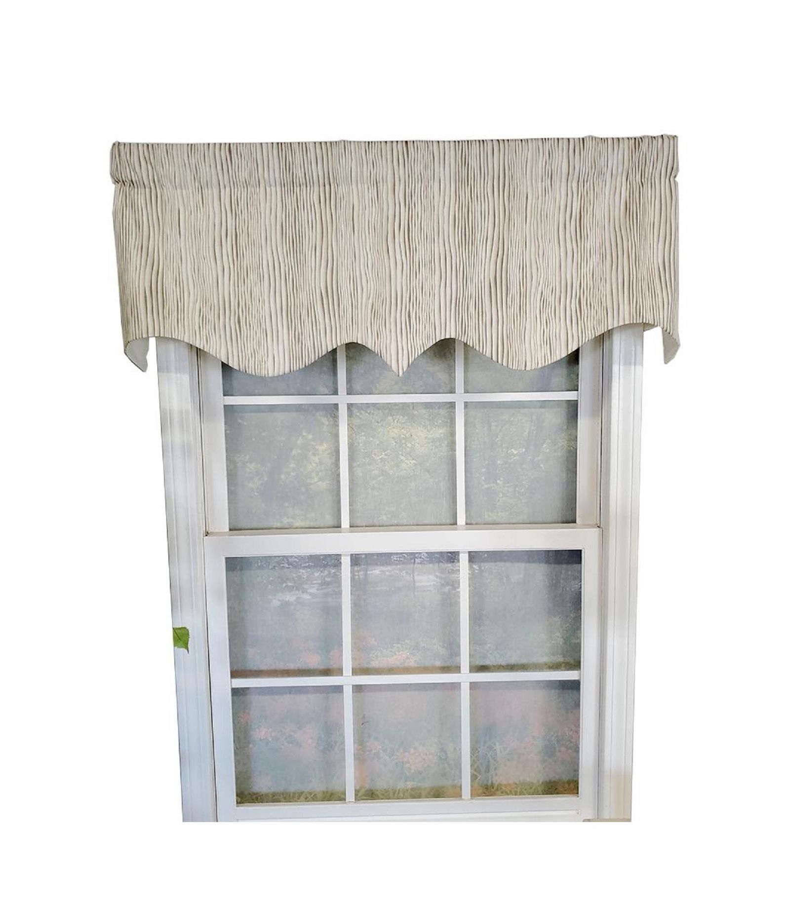 RLF Home Varvara Regal 3" Rod Pocket Lining Luxurious and Elegant Window Treatment Valance
