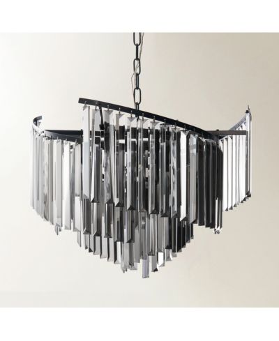 Z Gallerie Luxe Spiral Chandelier - Graphite