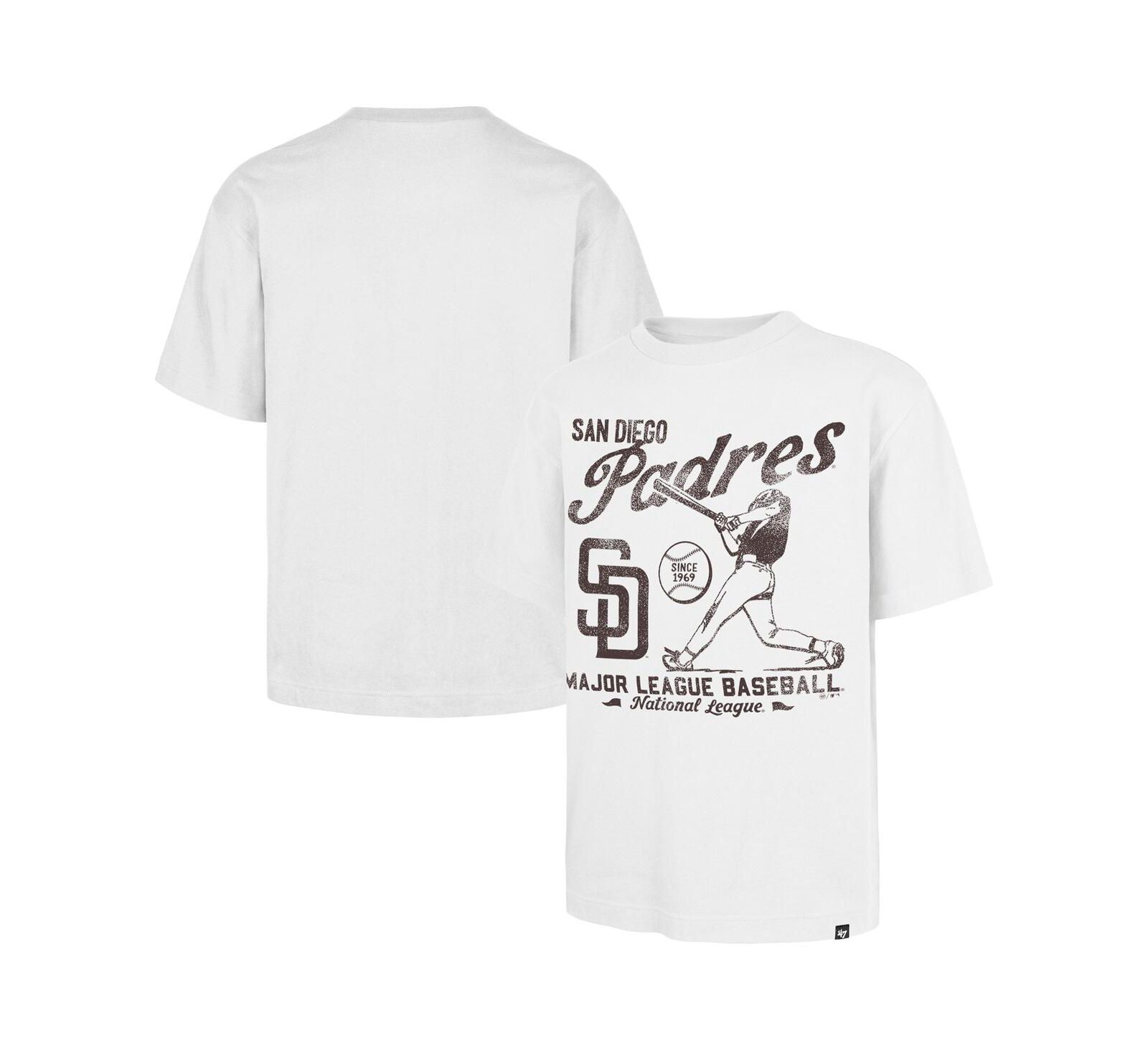 Футболка '47 Brand Men's White San Diego Padres Regional Batter Foundation