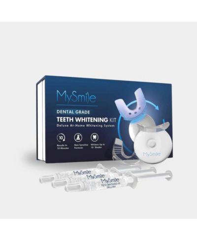 MySmile Teeth Whitening Kit with LED Light, 10 Min Fast Teeth Whitener, 35% CP Teeth Whitening Gel