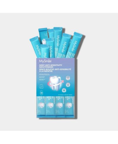 Ополаскиватель для рта MySmile Nano-Hydroxyapatite для чувствительных зубов, без фтора и спирта, 30 шт