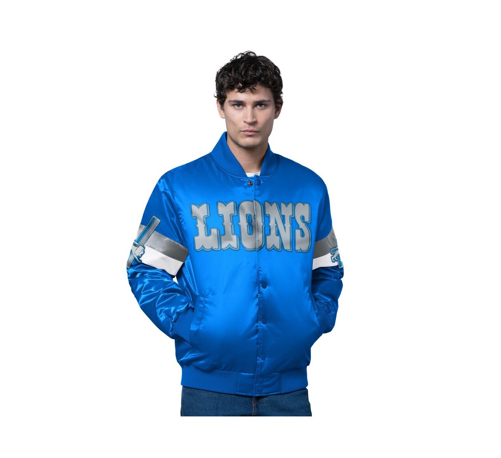 Starter Мужская куртка Detroit Lions Satin Varsity