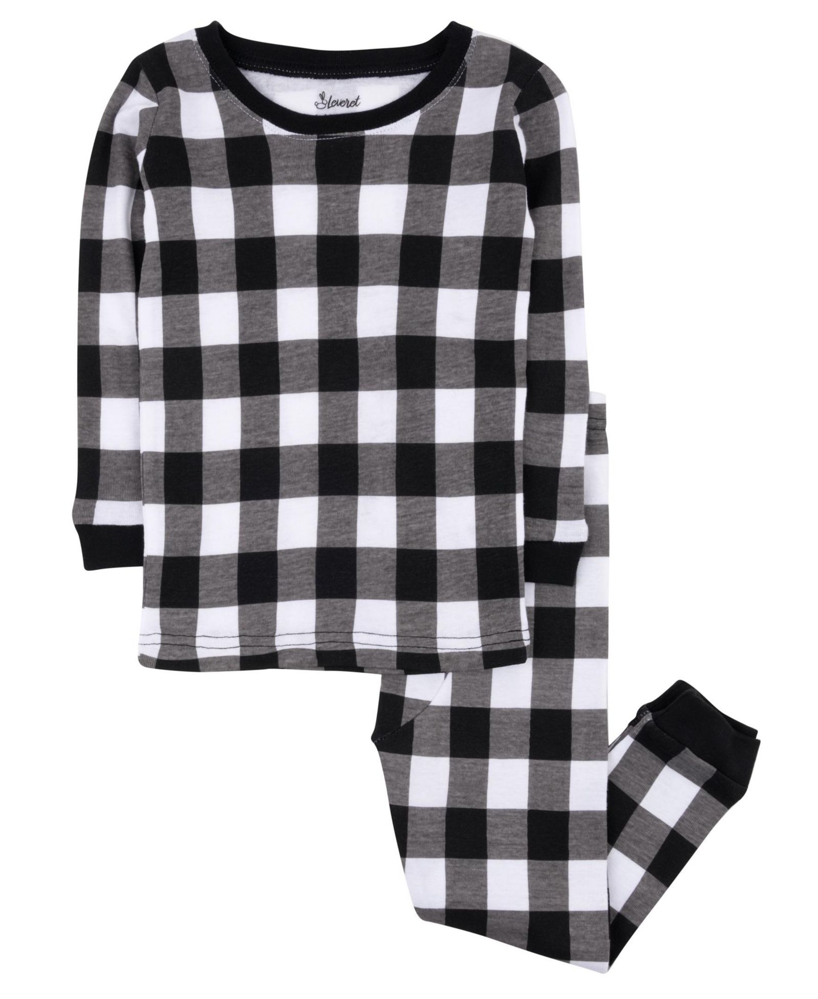 Детская пижама Leveret Two Piece Cotton Plaid Holiday