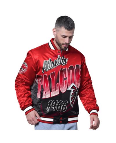 Starter Мужская красная куртка Atlanta Falcons Pass Rush Varsity Full-Snap